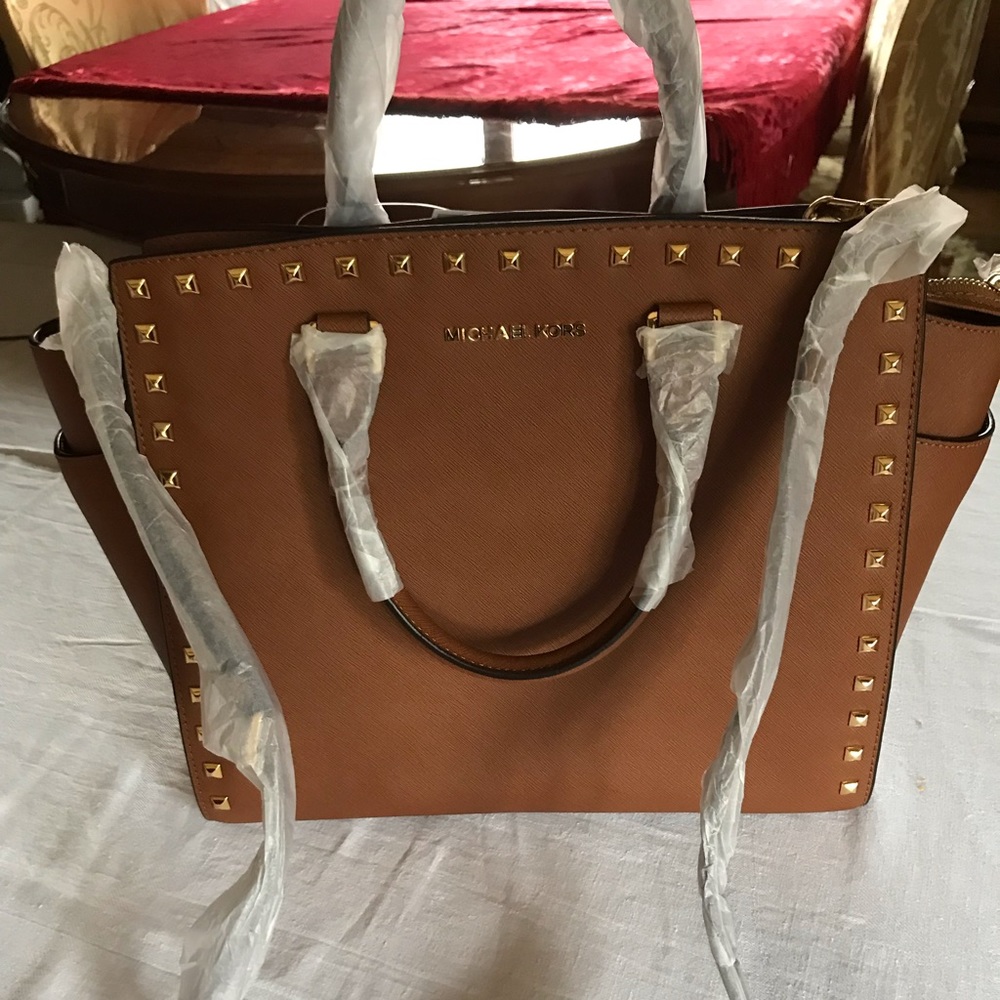 Michael Kors brown leather bag (Brand new)